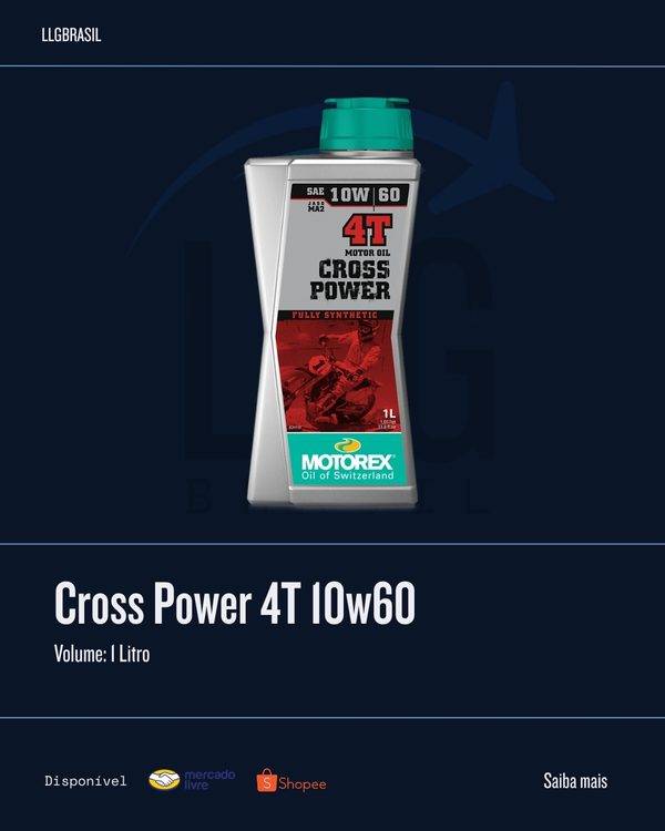 Cross Power 4T 10W60 Motorex — Óleo motor 4T · 1 Litro