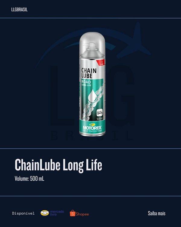 ChainLube Road Long Life Motorex — Spray corrente road · 500 mL