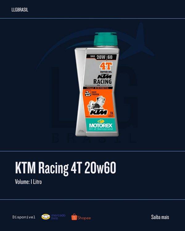 KTM Racing 4T 20w60 Motorex — Óleo motor 4T · 1 Litro