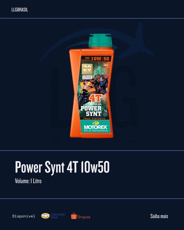 Power Synt 4T 10w50 — Motorex | LLG Brasil
