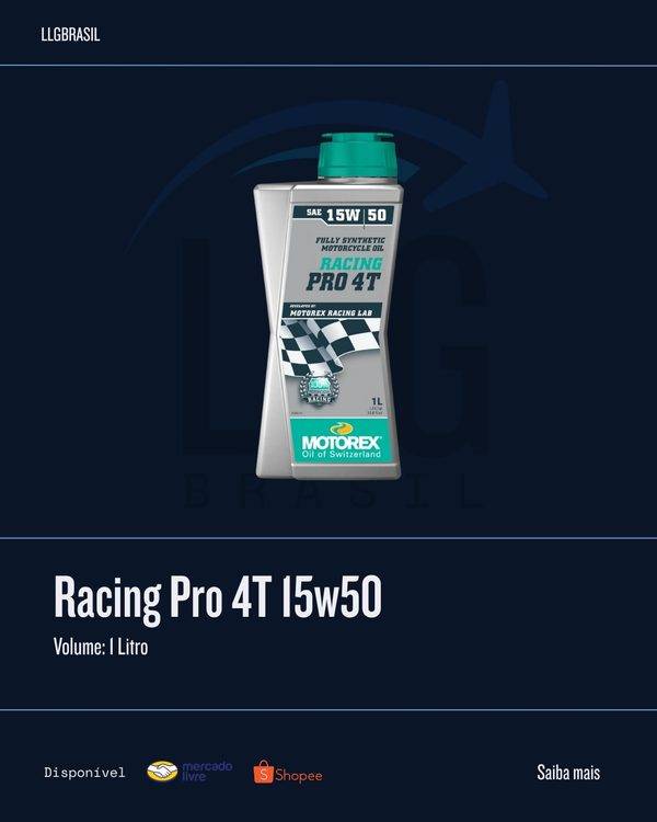 Racing Pro 4T 15w50 Motorex — Óleo motor 4T · 1 Litro