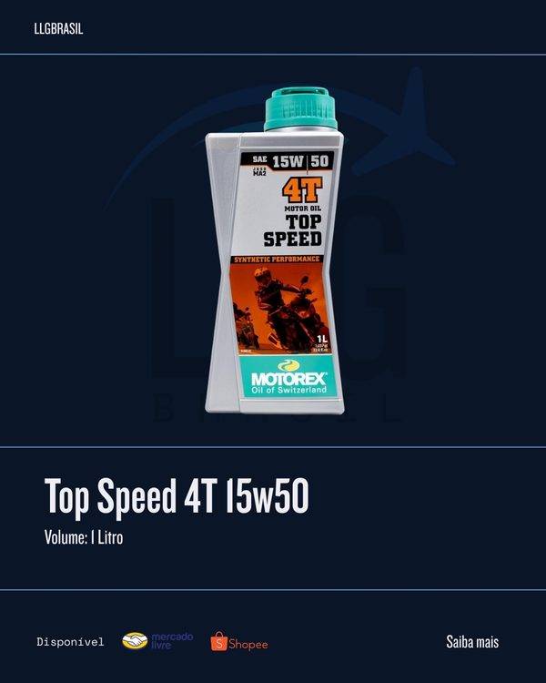 Top Speed 4T 15w50 Motorex — Óleo motor 4T · 1 Litro