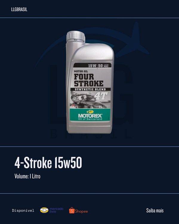 Four Stroke 15w50 Motorex — Óleo motor 4T · 1 Litro