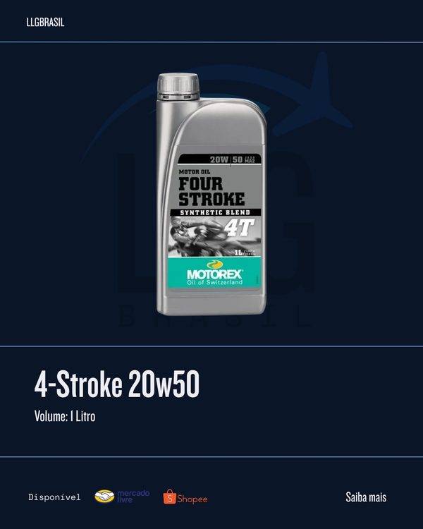 Four Stroke 20w50 Motorex — Óleo motor 4T · 1 Litro