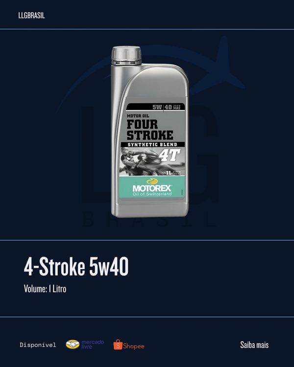 Four Stroke 5w40 Motorex — Óleo motor 4T · 1 Litro